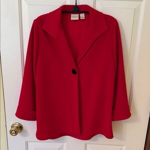 Chico's Vibrant Red Blazer